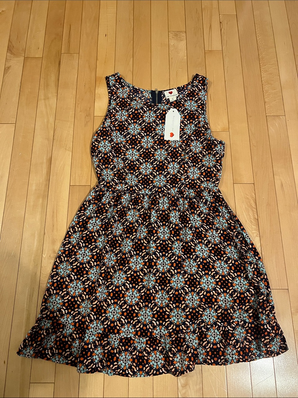 NWT One Clothing Sleeveless Floral Medallion Minidress Size Small